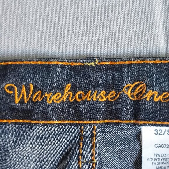 Warehouse One flare jeans women's size 32 ink blue short - Picture 5 of 11